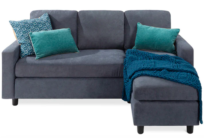 Linen Sectional Sofa Couch with Chaise Lounge only $349.99 shipped (Reg. $750!)