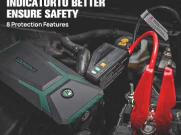 Portable 18000mAh Car Jump Starter & Power Bank $55.28 After Coupon (Reg. $80) + Free Shipping