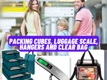 Today Only! Packing Cubes, Luggage Scale, Hangers and Clear Bag from $9.59 (Reg. $11.99) – FAB Ratings!