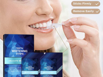 TWO Boxes 28-Count Teeth Whitening Strips for Sensitive Teeth as low as $11.24 EACH After Coupon (Reg. $23) + Free Shipping – 40¢/Strip + Buy 2, Save 10%