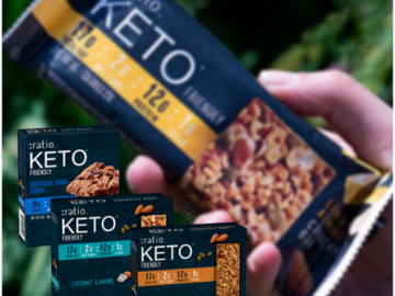 Save 20% on :ratio KETO Friendly Bars as low as $9.79 After Coupon (Reg. $14) + Free Shipping – Gluten Free Snack