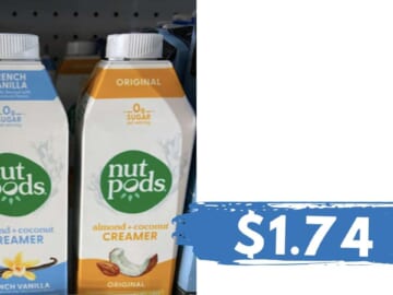 $1.74 Nutpods Dairy-Free Creamer (reg. $4.99)