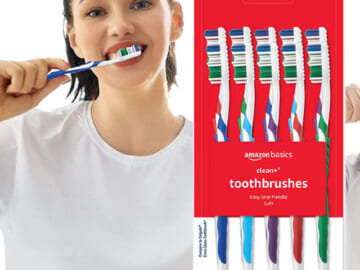 10-Count Amazon Basics Clean Plus Soft Toothbrushes as low as $5.02 Shipped Free (Reg. $6.34) – 50¢ Each – FAB Rated