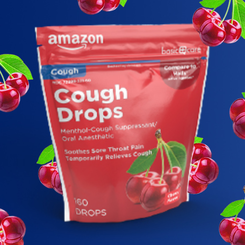 160-Count Amazon Basic Care Cherry Cough Drops as low as $3.21 Shipped Free (Reg. $5.82) – 2¢/Drop