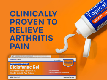 FOUR Tubes of HealthCareAisle Diclofenac Gel Arthritis Pain Relief, 1.76 Oz as low as $6.64 EACH Tube After Coupon (Reg. $10.76) + Free Shipping + Buy 4, Save 5%
