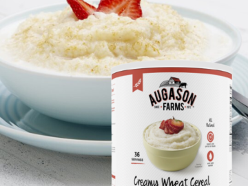 Augason Farms Creamy Wheat Cereal, #10 Can $8.49 (Reg. $24.83)