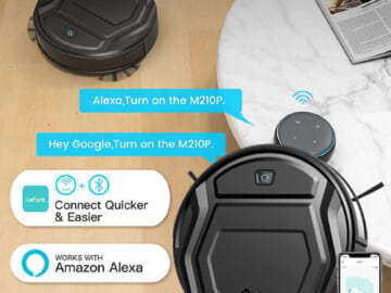 2200Pa Robot Vacuum Cleaner $94.99 After Coupon (Reg. $400) + Free Shipping – FAB Ratings!