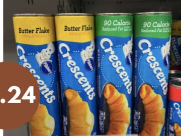 Get Pillsbury Crescents, Biscuits, & Cinnamon Rolls for $1.24