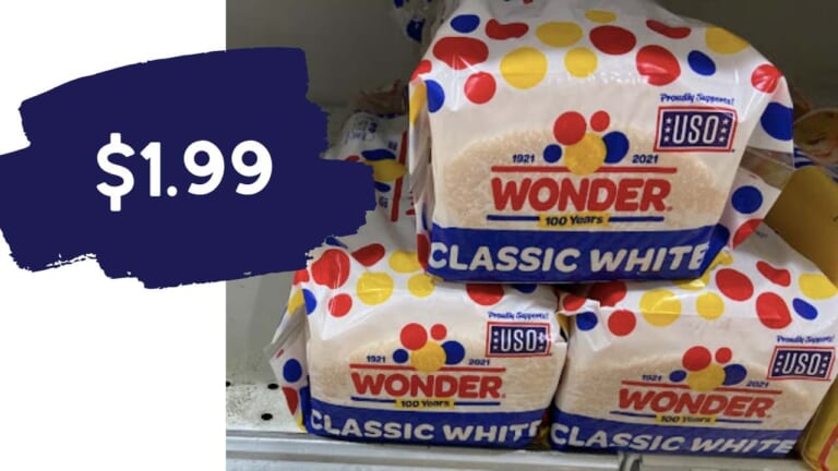 $1.99 Wonder Bread Loaves, Hamburger Buns, & Hot Dogs