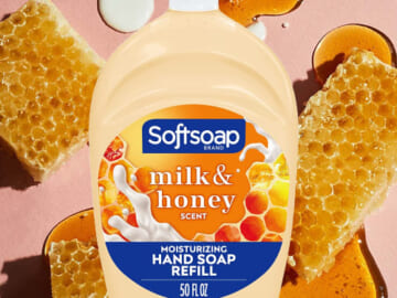 FOUR 50-Oz Softsoap Liquid Hand Soap Refill (Milk & Honey) as low as $3.91 EACH After Coupon (Reg. $8.29) + Free Shipping + Buy 4, save 5%
