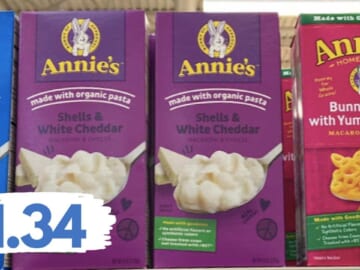 Get Annie’s Homegrown Mac & Cheese for $1.34