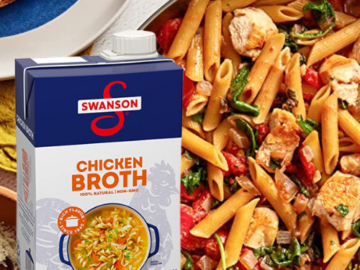 Swanson 100% Natural, Gluten-Free Chicken Broth, 48 Oz as low as $2.94 After Coupon (Reg. $4) + Free Shipping