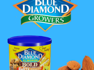 FOUR Cans of 6-Oz Blue Diamond Almonds BOLD Elote Mexican Street Corn as low as $2.41 EACH Can (Reg. $9) + Free Shipping + Buy 4, Save 5% + MORE