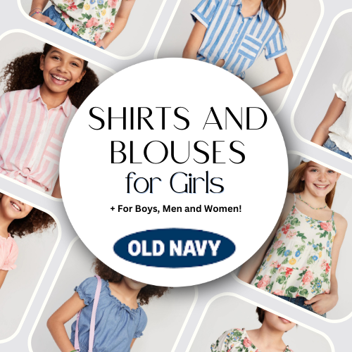 Today Only! Shirts and Blouses for Girls $13.49 (Reg. $26.99) + For Boys, Men and Women!