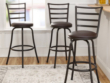 Mainstays Adjustable 24" or 29" Swivel Barstool,