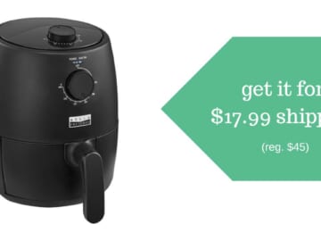 Highly Rated 2-Quart Air Fryer Only $18 (reg. $45) + Free Shipping