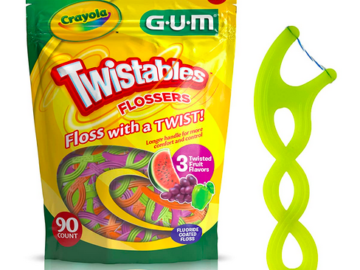 GUM Crayola Twistables Flossers, 90 count only $2.24 shipped!
