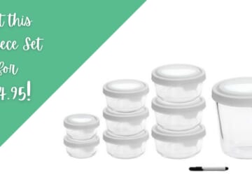 HSN | 18-Piece Glass Food Storage Set As Low As $14.95