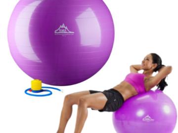 Black Mountain Products Static Strength Exercise Stability Ball $8.39 (Reg. $26.81)