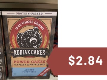 $2.84 Kodiak Cakes Power Waffles & Pancakes