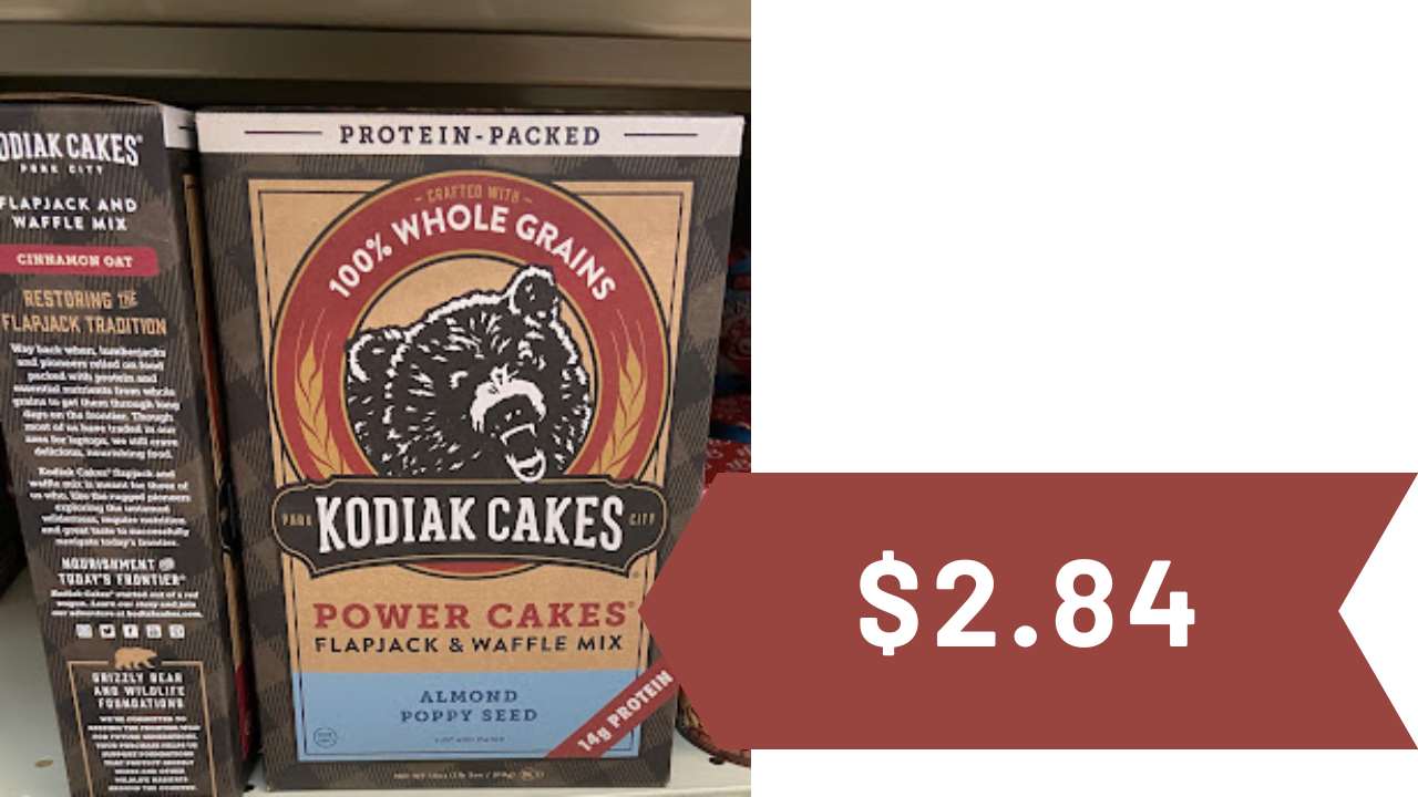 $2.84 Kodiak Cakes Power Waffles & Pancakes