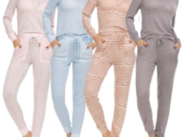 4-Pack Women’s Assorted Ultra-Soft Long Sleeve Pajama Sets $33 (Reg. $90) – $8.25/Set – S to XL