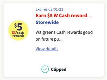 Walgreens: Make Any Purchase, Receive $5 in Cash Rewards