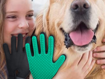 1-Pair Pet Hair Remover Gloves $6.92 After Code (Reg. $20)