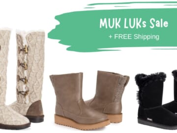 Last Chance – Muk Luks Boots From $14 + FREE Shipping!!