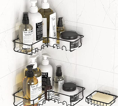 3-Pack Shower Storage Caddy $11.20 After Coupon + Code (Reg. $28) – Holds 40 Pounds of Products