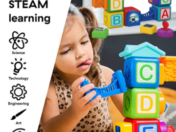 Baby Einstein Connectables 15-Piece Magnetic Activity Baby Building Blocks Toys $19.98 (Reg. $25)