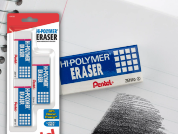 3-Pack Pentel Hi-Polymer Large Block Eraser as low as $1.56 Shipped Free (Reg. $8.94) – 52¢/Eraser