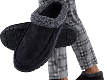 Dickies Men’s Open and Closed Back Memory Foam Slippers, Black, XXL $16.25 (Reg. $29) –  With Indoor/Outdoor Sole