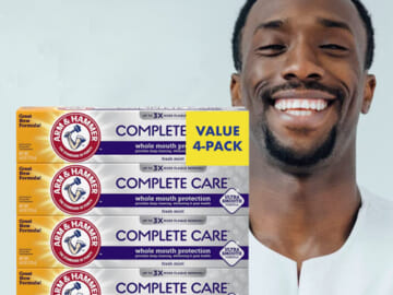 4-Pack Arm & Hammer Complete Care Toothpaste, Fresh Mint Flavor as low as $9.24 After Coupon (Reg. $14.12) – $2.31/6.0oz Tube + Free Shipping