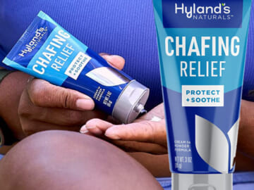 Hyland’s Naturals Chafing Relief, Cream to Powder Formula, Anti Chafing Cream as low as $9.74 After Coupon (Reg. $15) + Free Shipping