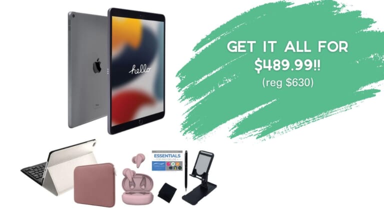 Apple iPad Gen 9 With EarBuds & Keyboard $490 (reg. $630)