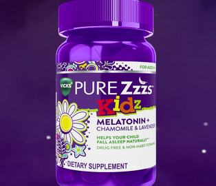 FREE Sample of Vicks PURE Zzzs Kidz Gummies!