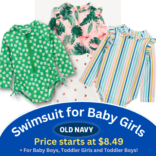 Today Only! Swimsuit for Baby Girls from $8.49 (Reg. $16.99) + For Baby Boys, Toddler Girls and Toddler Boys!