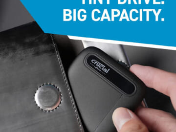 1TB USB-C Portable Solid State Drive (Up to 800MB/s) $59.99 Shipped Free (Reg. $110) – FAB Ratings!