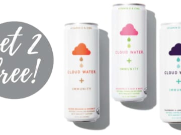 2 FREE Cloud Immunity Sparkling Waters with Aisle & Ibotta Mobile Rebates