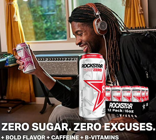 12-Pack Rockstar Pure Zero Energy Drink, Fruit Punch, 16oz Cans as low as $12.75 Shipped Free (Reg. $22.56) – 15.6K+ FAB Ratings! – $1.06/Can