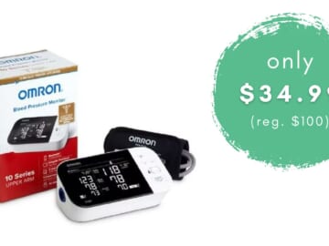 Omron Blood Pressure Monitor Now $39.99 (reg. $100)