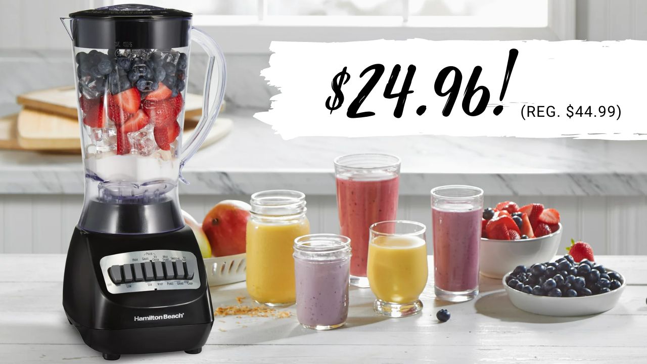 Hamilton Beach Smoothie Blender $24.96 (reg. $45)