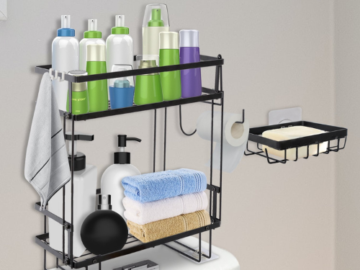 Keep your personal items organized, tidy and clean with this Over The Toilet 2-Tier Storage Rack for just $19.99 (Reg. $23.99)