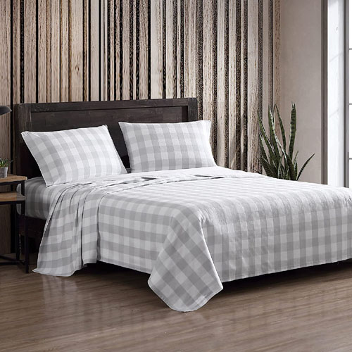 3-Piece Eddie Bauer 100% Cotton Flannel Bedding Set (Twin, Lakehouse Plaid) $18.94 (Reg. $40) – 3K+ FAB Ratings!