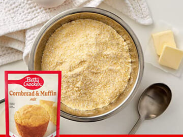 9-Pack 6.5 oz Bags Betty Crocker Cornbread and Muffin Mix as low as $4.12 After Coupon (Reg. $8.80) – $0.46/Pack + Free Shipping