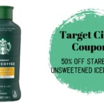 Target Circle | 50% Off Starbucks Unsweetended Blonde Iced Coffee
