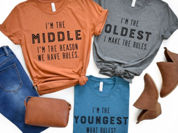 Sibling Rules Funny Graphic Tees only $19.99 shipped!