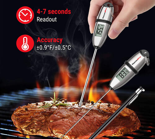 TWO ThermoPro Instant Read Meat Thermometer with Probe $8.35 EACH (Reg. $13) – FAB Ratings + Buy 2, save 5%
