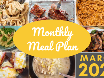 Southern Savers FREE March 2023 Monthly Meal Plan